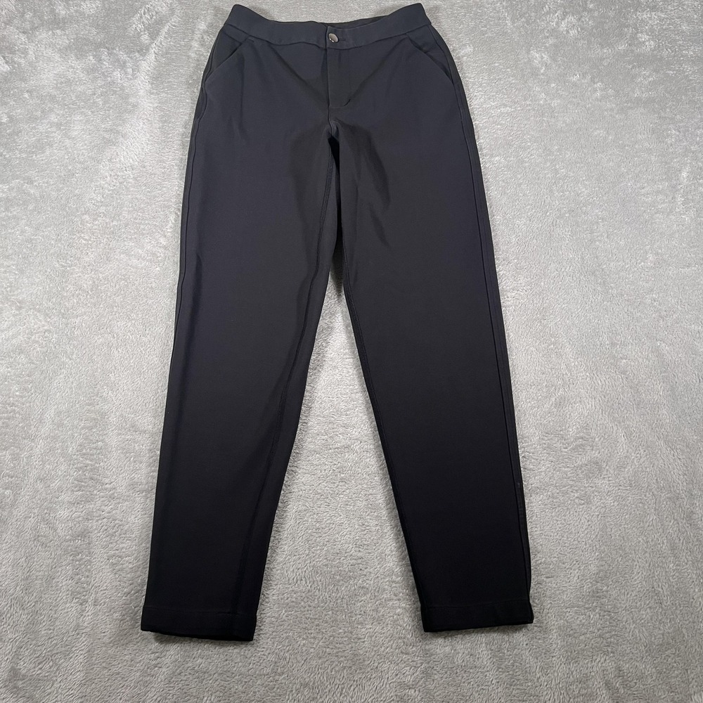 Lululemon City Trek Trouser II Pants Womens 4 Black Slim Tapered Commuter Travel